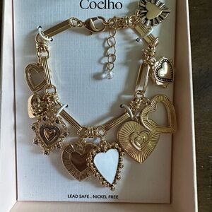 Camila Coelho Heart Charm Bracelet